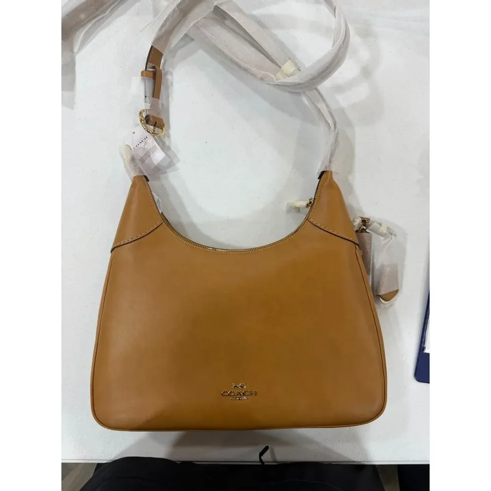 NWT B4-005 Coach Ella Shoulder Bag CCE48 smooth leather/Gold/Brown